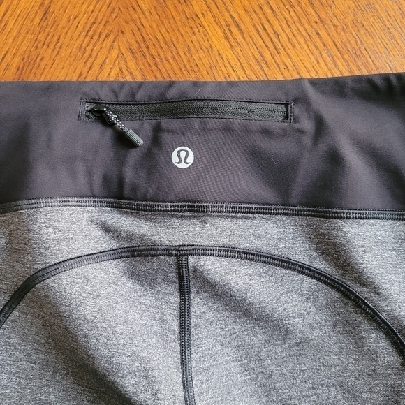 Lululemon Speed Tight V | Heathered Black / Deep Coal leggings | size 8 - Picture 15 of 16